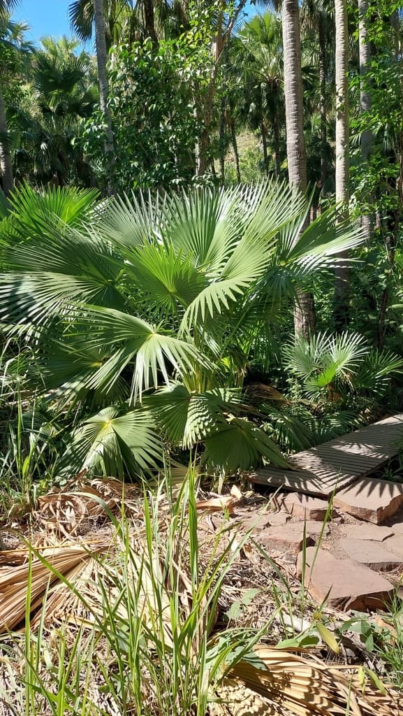 Botanical specimen of Livistona Nasmophila.